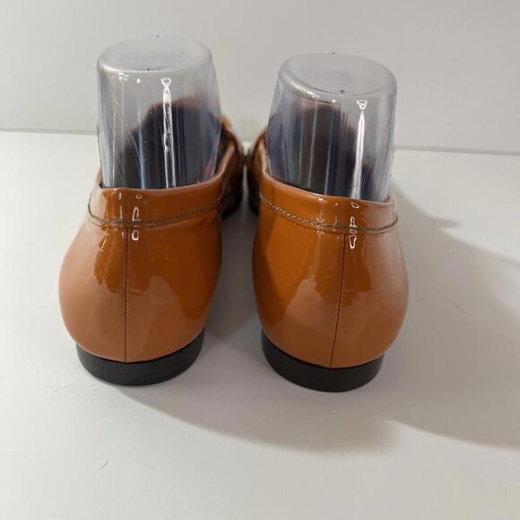 Cole Haan Loafers Womens Size 9.5 B Orange Patent Leather Penny Loafer Flats - Picture 5 of 9